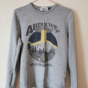 Topman Mens Grey and Yellow Sweatshirt